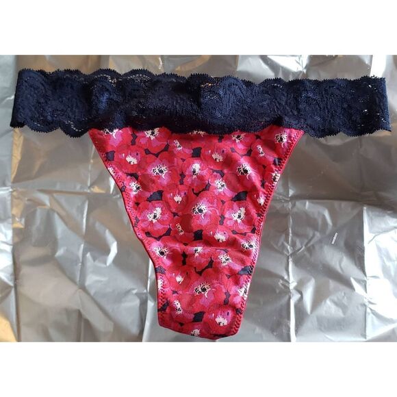 COSABELLA HANNA 032 size S/M P/M NWOT. Style PINK FLORAL THONG - Picture 1 of 6